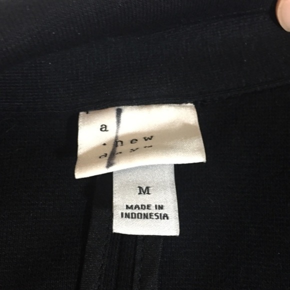 NWOT Black Knit Blazer Long Sleeved A New Day New - Picture 6 of 8